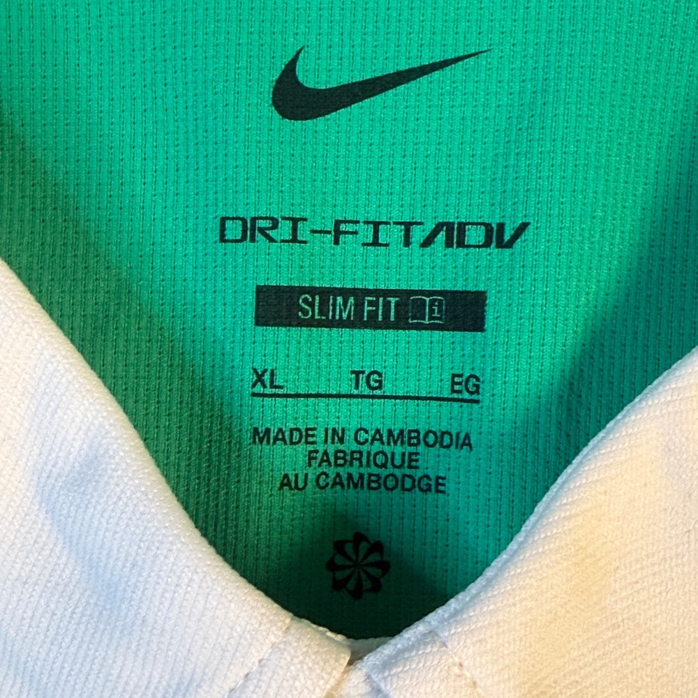 NikeCourt Dri-FIT ADV Slam Mens XL Tennis Polo Green FZ6931-324 New - Picture 3 of 7